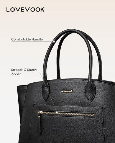 LOVEVOOK Laptop Tote Bag for Women, Vegan Leather Work Bags Briefcase Purse, Business Office Computer Teacher Bag in Saudi Arabia