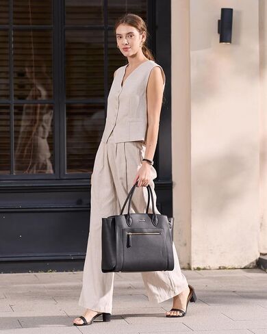 LOVEVOOK Laptop Tote Bag for Women, Vegan Leather Work Bags Briefcase Purse, Business Office Computer Teacher Bag in Saudi Arabia