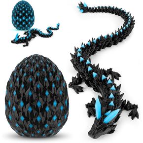3D Printed Dragon with Mystery Dragon Egg Glow in The Dark, Cool Stuff Fun Gifts, Fidget Toy for Adults Teens Boy Home Decor Easter Basket Stuffers in Kuwait