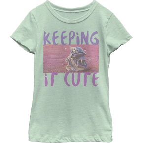 Star Wars Girl's Keeping It Cute T-Shirt, Mint, Extra Small in Kuwait