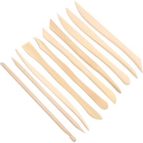 مجموعة أدوات نحت الطين الخشبية 10 قطع، أدوات الفخار، أدوات النحت للقطع والنحت والتنعيم in Kuwait