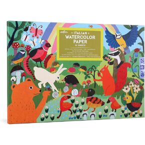 eeBoo Piece & Love: لوحة ألوان مائية Seaside Garden - 16 ورقة، 85 رطل، كتاب 9.5 × 6.5، فنون وحرف للبالغين in Kuwait