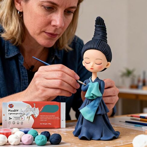 Air Dry Clay Lightweight, Flexible Modeling Clay for Adults Arts and Crafts in Saudi Arabia