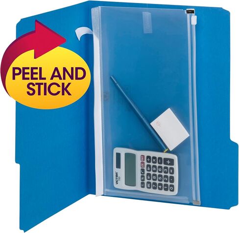 Smead Stick-N-Store Poly Pouch, 6 x 11-1/4 Inches, 5 per Pack (68180) in Saudi Arabia