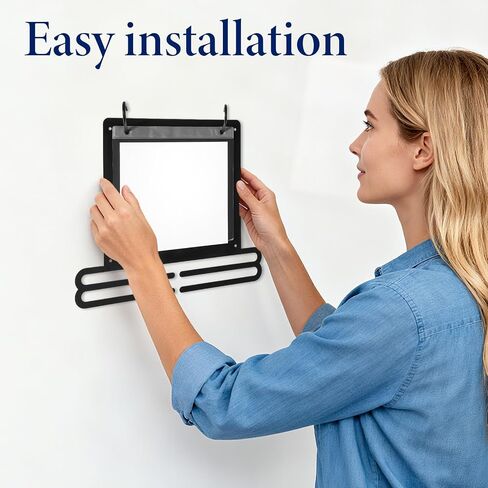 Race Bib and Medal Display Hanger, Running Bib Holder, Wall Mounted Hanging Rack Stands, Medal Holder Display Rack- 2 Rows Medals Hanger, Displays up to 40 Medals, 20 Race Bibs in Saudi Arabia