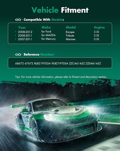 SCITOO AC قابض الضاغط لـ 2008-2012 لـ Ford Escape 3.0L 2008-2011 لـ MAZDA Tribute 3.0L 2007-2011 لـ Mercury Mariner 3.0L 68672 67672 8L8Z19703A 9L8Z19703A ZZCA6145Z ZZD46145Z in Saudi Arabia