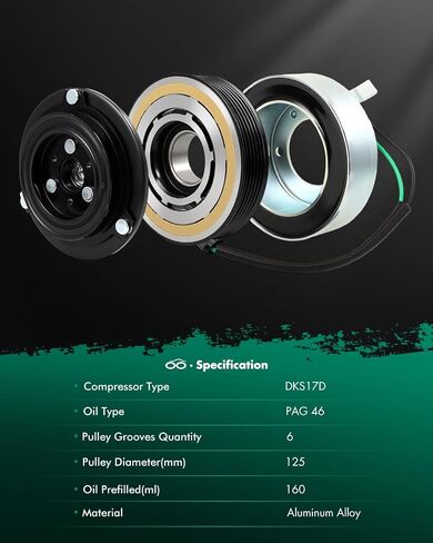 SCITOO AC قابض الضاغط لـ 2008-2012 لـ Ford Escape 3.0L 2008-2011 لـ MAZDA Tribute 3.0L 2007-2011 لـ Mercury Mariner 3.0L 68672 67672 8L8Z19703A 9L8Z19703A ZZCA6145Z ZZD46145Z in Saudi Arabia