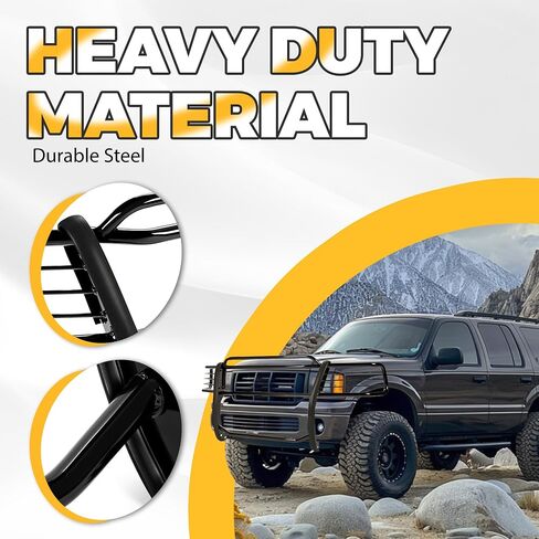 ‎‎KUAFU Brush Guard Compatible with 1997-2003 F150 F250 F-150 F-250 Expedition 4WD 2004 Heritage Models Front Bumper Brush Grille Guard in Saudi Arabia