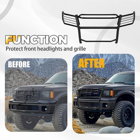 ‎‎KUAFU Brush Guard Compatible with 1997-2003 F150 F250 F-150 F-250 Expedition 4WD 2004 Heritage Models Front Bumper Brush Grille Guard in Saudi Arabia