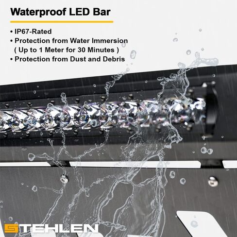 Stehlen 733469493761 Compatible with 2011-2013 Dodge Durango / 2011-2015 Jeep Grand Cherokee Advance Series Aluminum LED Bull Bar - Matte Black in Saudi Arabia