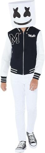 Spirit Halloween Marshmello Kids Jacket | Officially Licensed | DJ Cosplay | Easy Halloween Costume | Mask Not Included in Saudi Arabia