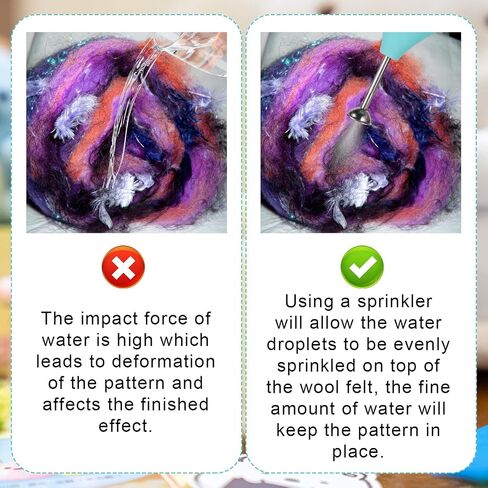 Ball Sprinkler for Wet Felting, Silicone Handy Sprinkler Ball Wet Felt Tools, Blue for Brause, Squeeze Equipment Accessory Felt Supplies in Saudi Arabia