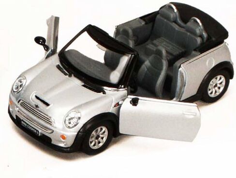 Mini Cooper S Convertible In Maroon Diecast 1:28 Scale By Kinsmart in Saudi Arabia