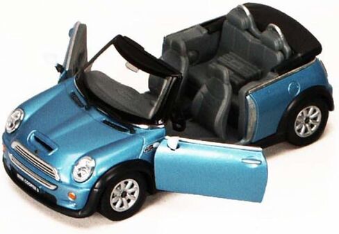 Mini Cooper S Convertible In Maroon Diecast 1:28 Scale By Kinsmart in Saudi Arabia