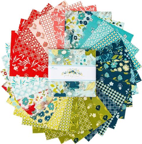 Sandy Gervais Feed My Soul 5" Stacker 42 5-inch Squares Charm Pack Riley Blake Designs 5-14550-42 in Saudi Arabia