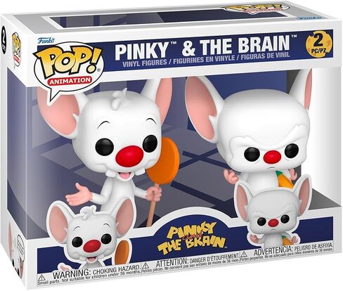 Funko Pop! Animation: Pinky & The Brain, 2-Pack - Collectable Vinyl Figure - Gift Idea - Official Merchandise - Toys for Kids & Adults - Cartoon Fans in Saudi Arabia