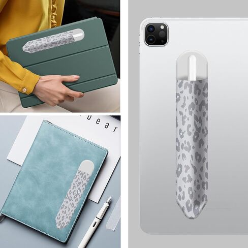 Universal Pencil Case Holder Compatible with The Pencil Pro 1st/2nd & USB-C, Cute Adhesive Sleeve Pouch for Tablet Stylus, Elastic Pocket for Stylus Pen Navy Floral in Saudi Arabia