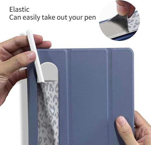 Universal Pencil Case Holder Compatible with The Pencil Pro 1st/2nd & USB-C, Cute Adhesive Sleeve Pouch for Tablet Stylus, Elastic Pocket for Stylus Pen Navy Floral in Saudi Arabia