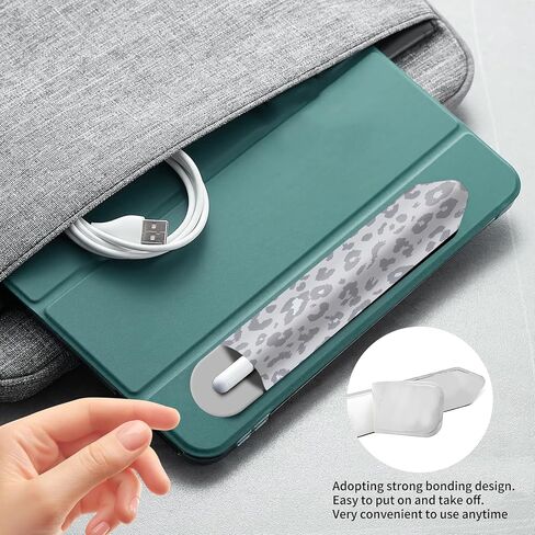 Universal Pencil Case Holder Compatible with The Pencil Pro 1st/2nd & USB-C, Cute Adhesive Sleeve Pouch for Tablet Stylus, Elastic Pocket for Stylus Pen Navy Floral in Saudi Arabia