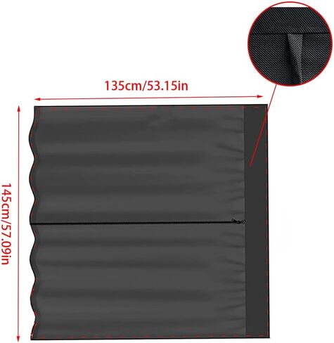 شبكة الباب الخلفي Riloer Camper، مظلة للقافلة، شاشة شبكية للباب الخلفي للسيارة - L 135 سم/53.15 بوصة W145 سم/57.09 بوصة in Saudi Arabia