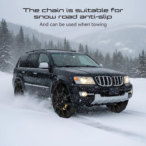 BBTO 20 Pcs Tpu Snow Tire Chains Straps for Car Universal Emergency Tire Chains Anti Skid Ice Traction Safety Cable Belts for Winter Driving on Snow Mud and Ice (Orange) in Saudi Arabia