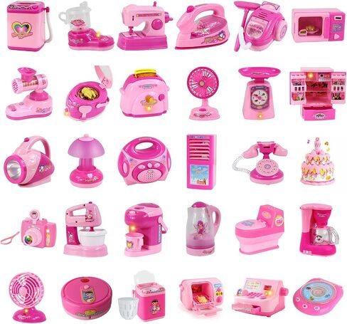 Interactive Pretend Play Toy Set Functional Small Appliances for Imaginative Role Play Activities Ages 3+ Multifunctional Pretend Cooking Toy in Saudi Arabia