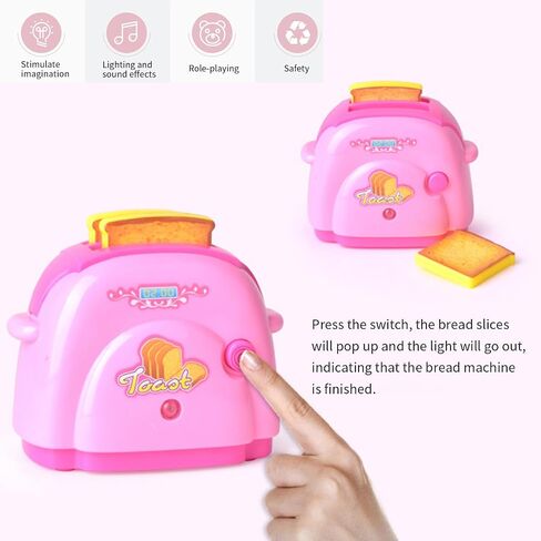 Interactive Pretend Play Toy Set Functional Small Appliances for Imaginative Role Play Activities Ages 3+ Multifunctional Pretend Cooking Toy in Saudi Arabia