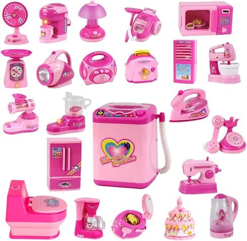Interactive Pretend Play Toy Set Functional Small Appliances for Imaginative Role Play Activities Ages 3+ Multifunctional Pretend Cooking Toy in Saudi Arabia