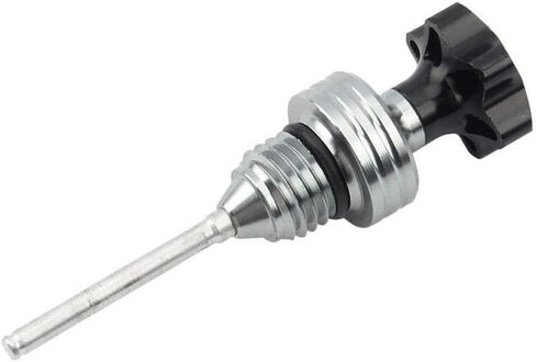 Motorcycle Scooter Engine Oil Dipstick Filler Cap Plug Crankcase Oil Level Gauge Compatible with Most Models 1pcs in Red Blue Black Silver Aluminum(Red) in Saudi Arabia