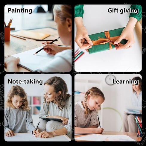 60 قطعة من أقلام الرصاص الملونة باللون الأحمر، مجموعة أقلام رصاص فنية خشبية احترافية تم شحذها مسبقًا للفنانين | لوازم رسم ممتازة للرسم (أحمر) in Kuwait