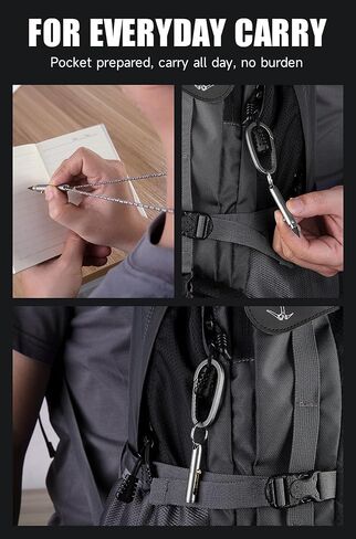 قلم ميكانيكي صغير من KEEPO LINK مع حلقة مفاتيح و2 سن إضافي، قلم سلسلة مفاتيح من التيتانيوم اللانهائي للحمل اليومي، المكتب، في الهواء الطلق، العودة إلى لوازم المدرسة، OLP01 (رمادي معدني) in Kuwait