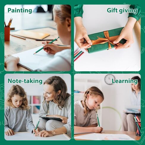 12 قطعة من أقلام الرصاص الملونة القابلة للمسح باللون الأصفر مع ممحاة مشحذ مسبقًا 2 HB للفحص والدرجات والاختبارات واللوازم المكتبية/المدرسية (أصفر) in Kuwait