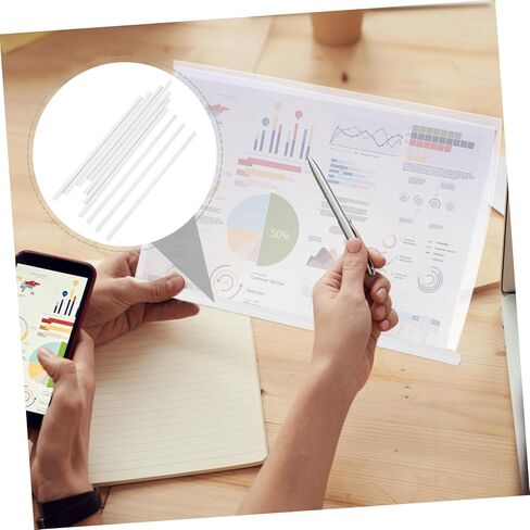 HOMSFOU 10pcs Transparent File Folders Slide Grip Document Protectors for Office and School Use Easy Page for Organizing Papers in Saudi Arabia