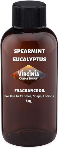 Spearmint Eucalyptus Fragrance Oil (4 oz Bottle) for Candle Making, Soap Making, Tart Making, Room Sprays, Lotions, Car Fresheners, Slime, Bath Bombs, Warmers… in Saudi Arabia