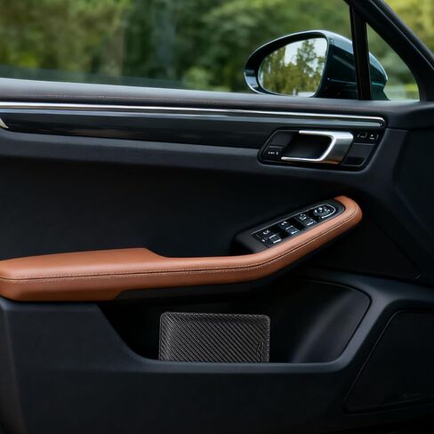 حامل تسجيل السيارة والتأمين مع قفل مغناطيسي، منظم مقصورة صندوق القفازات لوثائق رخصة السيارة - للمستندات والرخصة والبطاقات in Kuwait