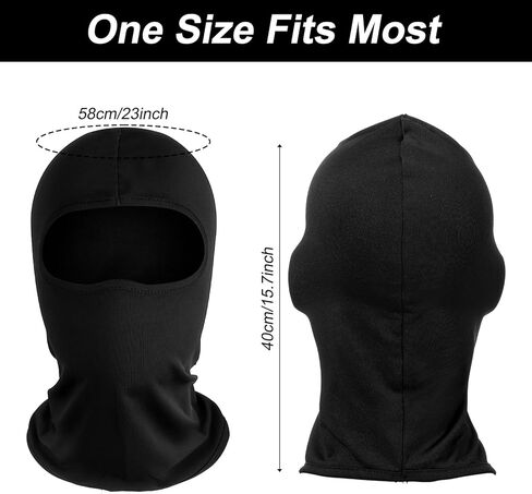 6Pcs Black Ski Mask Pack Set, Ski Masks for Men, Balaclava Face Mask Men, Skiing, and Outdoor Activities in Saudi Arabia