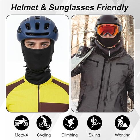 6Pcs Black Ski Mask Pack Set, Ski Masks for Men, Balaclava Face Mask Men, Skiing, and Outdoor Activities in Saudi Arabia