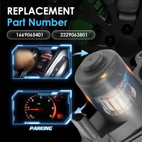 Parking Brake Actuator Assembly for Benz C292 W166 X166 GL GLE GLS ML GL 350 450 550 AMG 2012-2018 W222 X222 C63 S500 S600 2013-2020 4MATIC, Replace# 1669065401 in Saudi Arabia