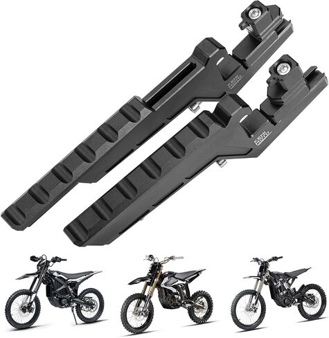 KEMIMOTO مساند قدم ركاب الدراجات النارية العالمية القابلة للتمديد متوافقة مع Surron Soleil01 Duke 390 R1250GS Tenere 700 KLX 300 Talaria Foot Pegs Adventure Enduro Dirt Bike مسند قدم دواسات الركاب in Saudi Arabia