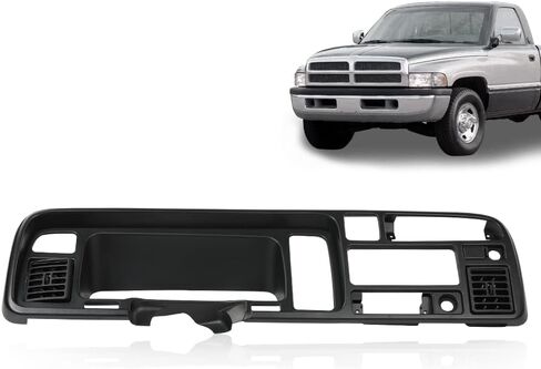 G-PLUS Dashboard Trim Panel Surround Dash Trim OEM Compatible with 1994 1995 1996 1997 Dodge Ram Dash Bezel 55114870-1 Black in Saudi Arabia