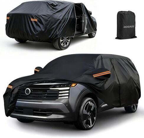 غطاء سيارة ملائم حسب الطلب لعام 2016-2025 Nissan Kicks، 10 طبقات من أغطية سيارات الدفع الرباعي الخارجية لجميع الأحوال الجوية مع باب بسحاب وأشرطة مقاومة للرياح، شريط عاكس للثلج والمطر والغبار وغطاء الحماية من الأشعة فوق البنفسجية in Saudi Arabia