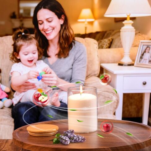 18oz Scented Candle Sand Wax, Vanilla Scented Pearled Candles with a Glass Jar, Long Lasting with 120 Hours Refillable Candle Sand with 30 Wicks for Home Decor/ Holiday Gift Crafting/ Relaxation in Kuwait