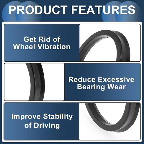 79.6mm to 67.1mm Car Wheel Hub Centric Rings Black Polycarbonate Wheels Center Shaft Shock Absorbing Hubrings 4 Pcs in Saudi Arabia