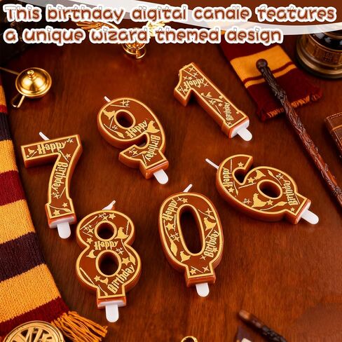 المعالج السحري حزب هاري عيد ميلاد الشموع رقم 7 شمعة كعكة توبر معالج المدرسة بوتر تحت عنوان سعيد 7 عيد ميلاد كعكة الزينة للبنين الفتيات الاطفال الطرف تفضل اللوازم الزينة in Kuwait