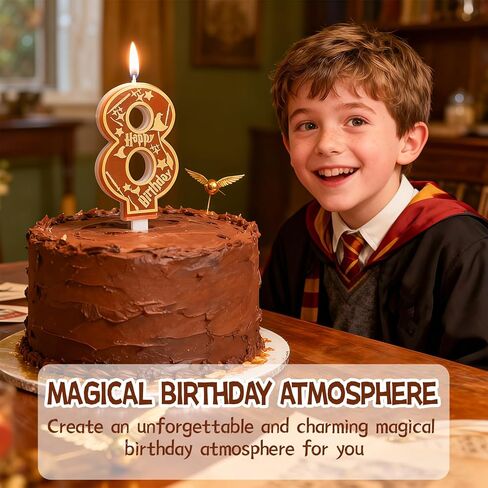 المعالج السحري حزب هاري عيد ميلاد الشموع رقم 7 شمعة كعكة توبر معالج المدرسة بوتر تحت عنوان سعيد 7 عيد ميلاد كعكة الزينة للبنين الفتيات الاطفال الطرف تفضل اللوازم الزينة in Kuwait