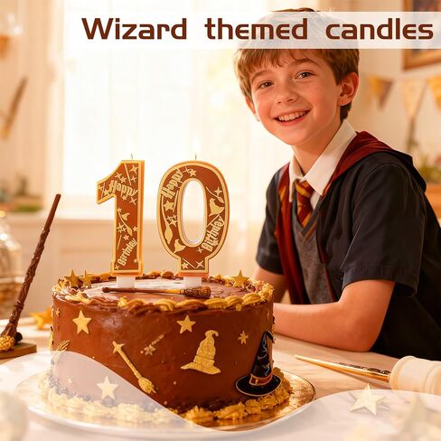 المعالج السحري حزب هاري عيد ميلاد الشموع رقم 7 شمعة كعكة توبر معالج المدرسة بوتر تحت عنوان سعيد 7 عيد ميلاد كعكة الزينة للبنين الفتيات الاطفال الطرف تفضل اللوازم الزينة in Kuwait