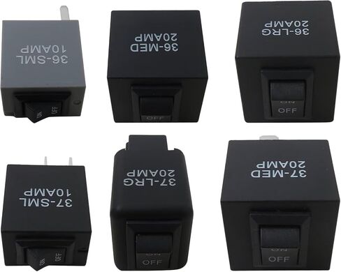 GRABOTE 9038 Fuel Pump Relay Bypass Master Kit - 6 Pcs Relay Tester Diagnostic Scan Tool Bypass Switch Kit - Replaces 9036 9037 in Saudi Arabia