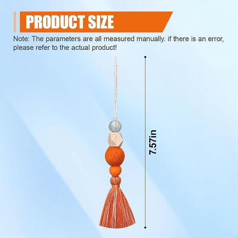 Colorful Felt Ball Car Diffuser Essential Oil Bead Pendant - Boho Tassel Hanging Decoration Car Rear View Mirror Charm - Wood Bead Aromatherapy Auto Interior Mirror Ornament for Women(Purple) in Saudi Arabia