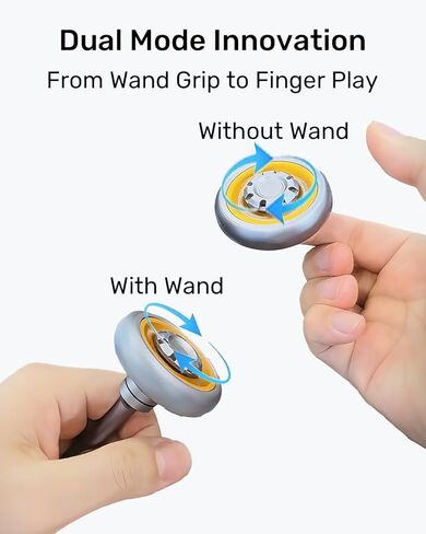 ألعاب فيدجيت معدنية للبالغين - لعبة فيدجيت بمقبض 2 في 1 صوت نقرة أو دوران سلس صامت لتخفيف التوتر والقلق وتحسين التركيز، ألعاب مكتب مكتب ADHD EDC in Kuwait