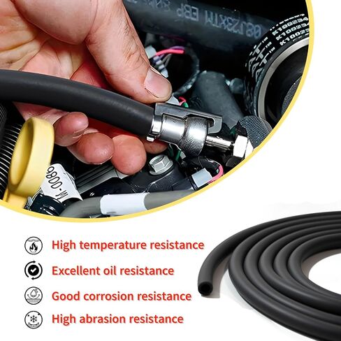 1/4 Inch ID Fuel Line Hose 10ft with 20 Clamps Kit - Replacement for Small Engines - Compatible with Kawasaki Kohler Briggs & Stratton Small Gas Diesel Powersports Engines and Generators in Saudi Arabia